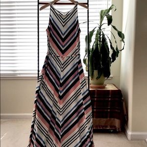 Old Navy Belted High Neck Maxi Dress